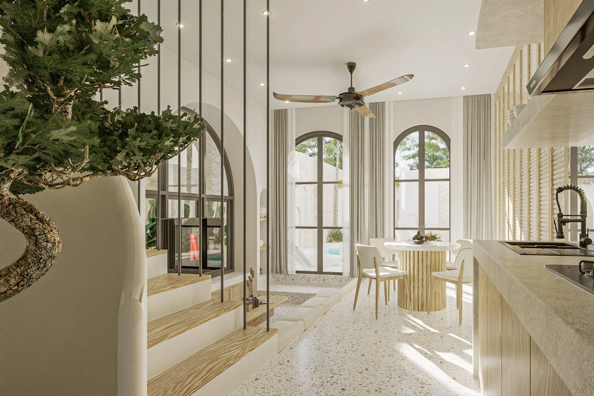 white interior house