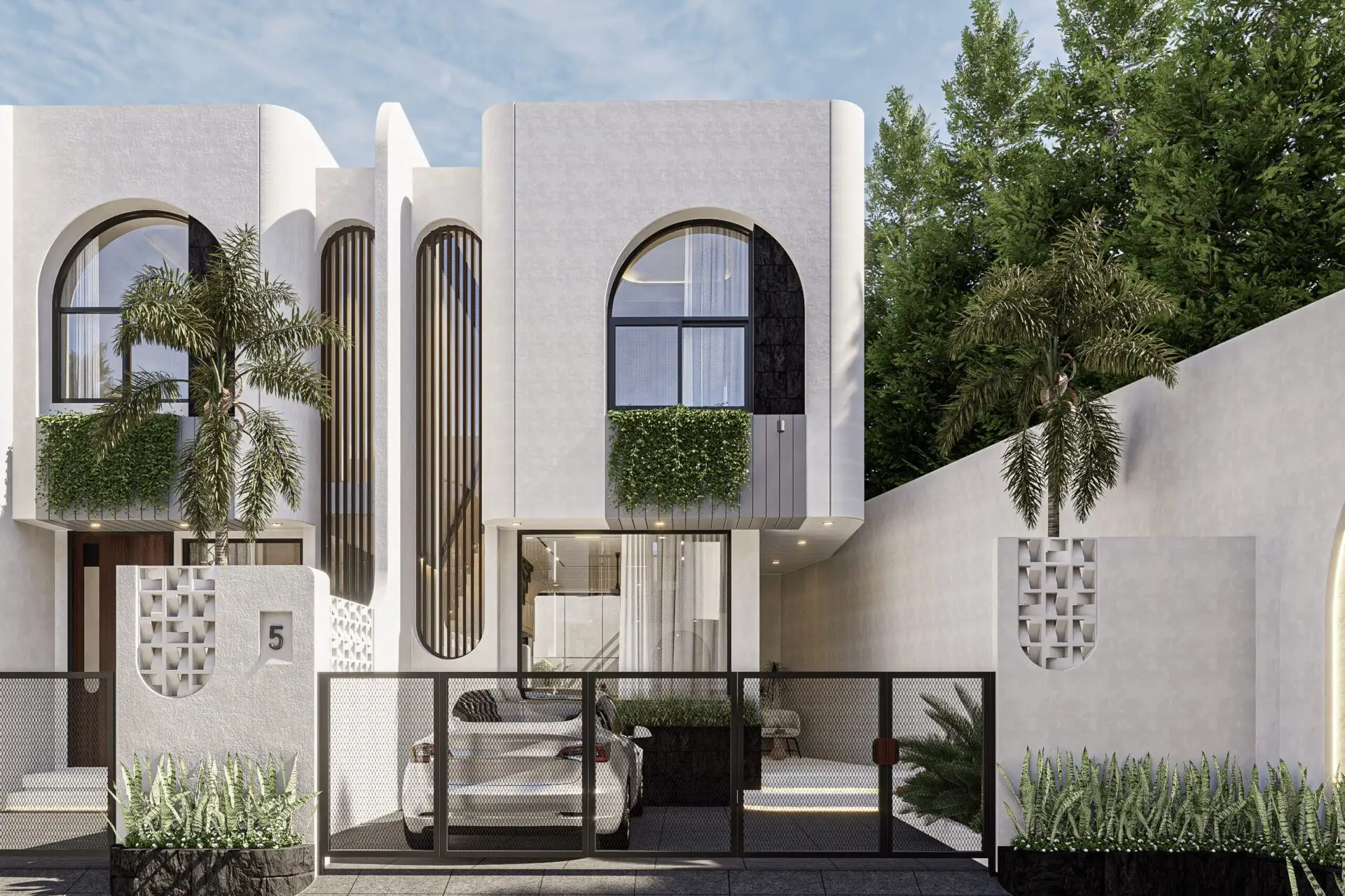 Bali Dian Residence mediterranean architecture style - Manon Design Studio