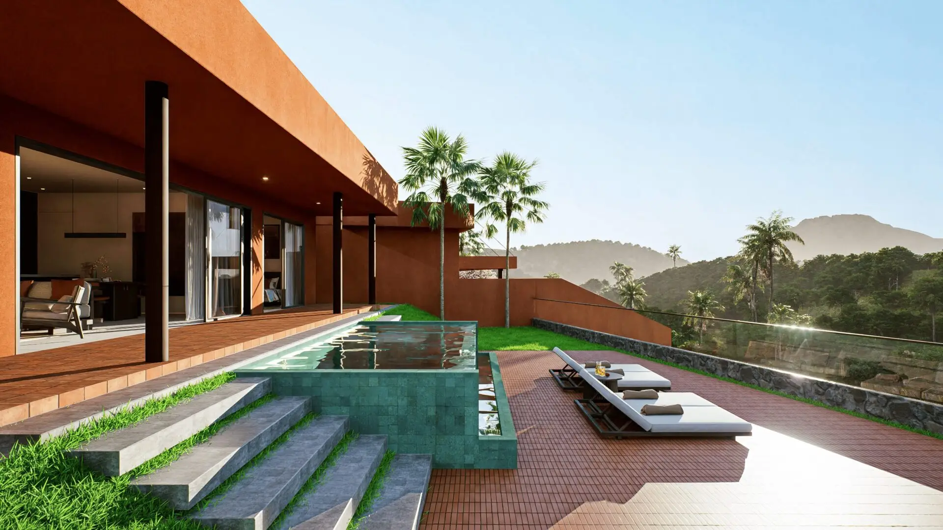 Villa Volcano Whisper volcanic architecture - Manon Design Studio