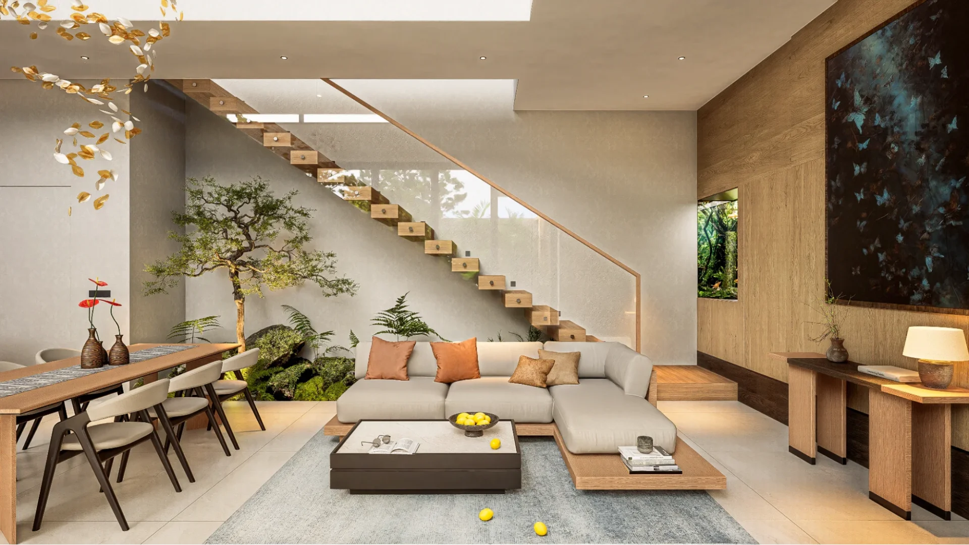 cozy modern living room