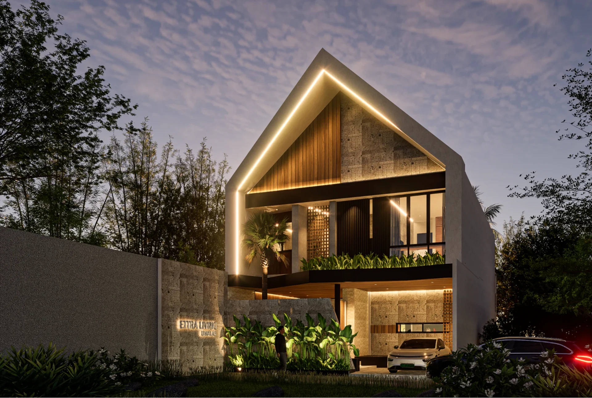 front view modern house