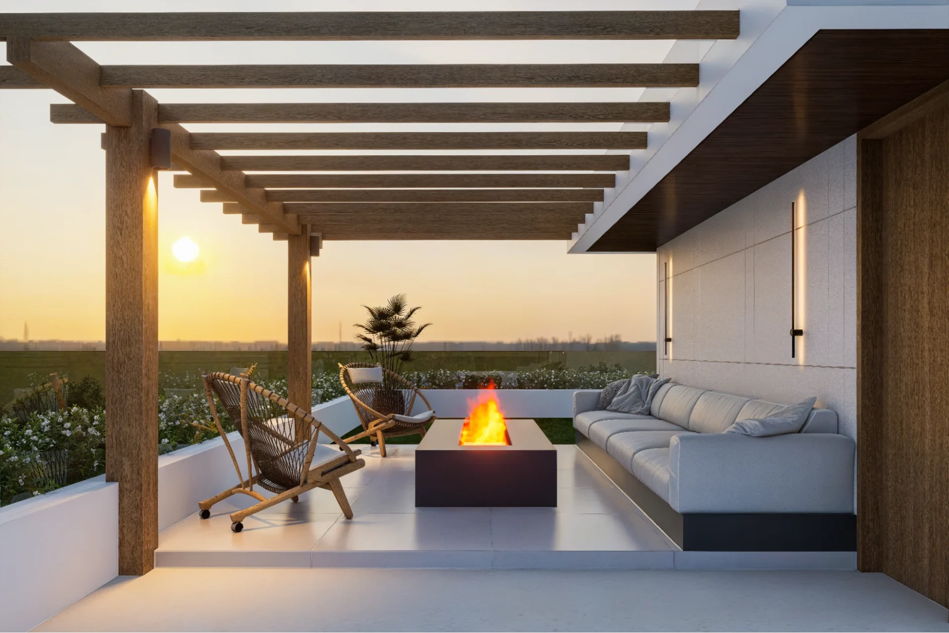 outdoor living space