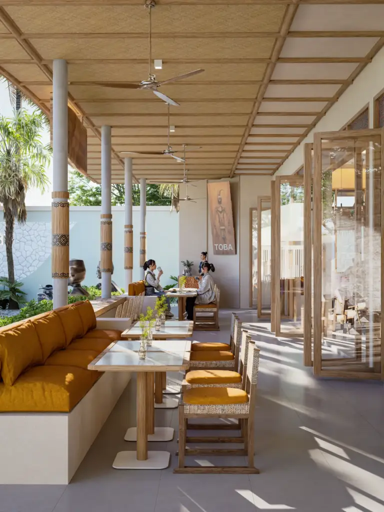 TOBA Restaurant Features Tropical Restaurant Design in Bali 5