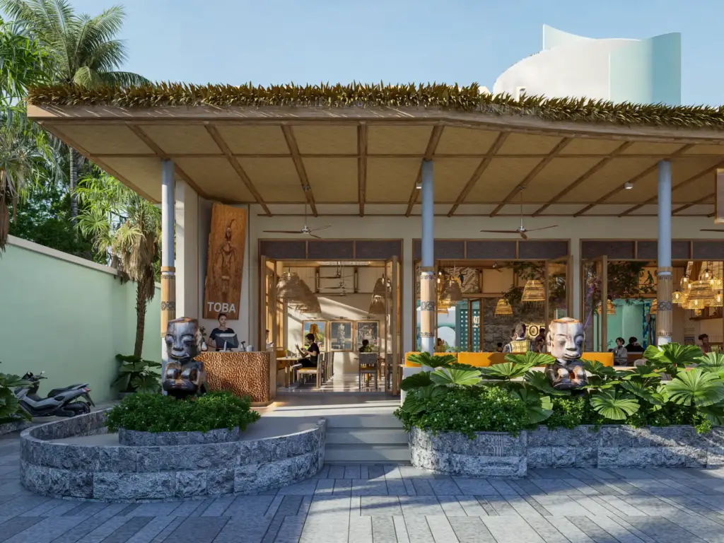 TOBA Restaurant Features Tropical Restaurant Design in Bali 10