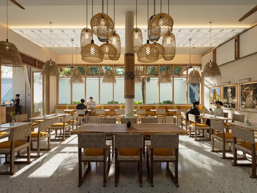 TOBA Restaurant Features Tropical Restaurant Design in Bali 3