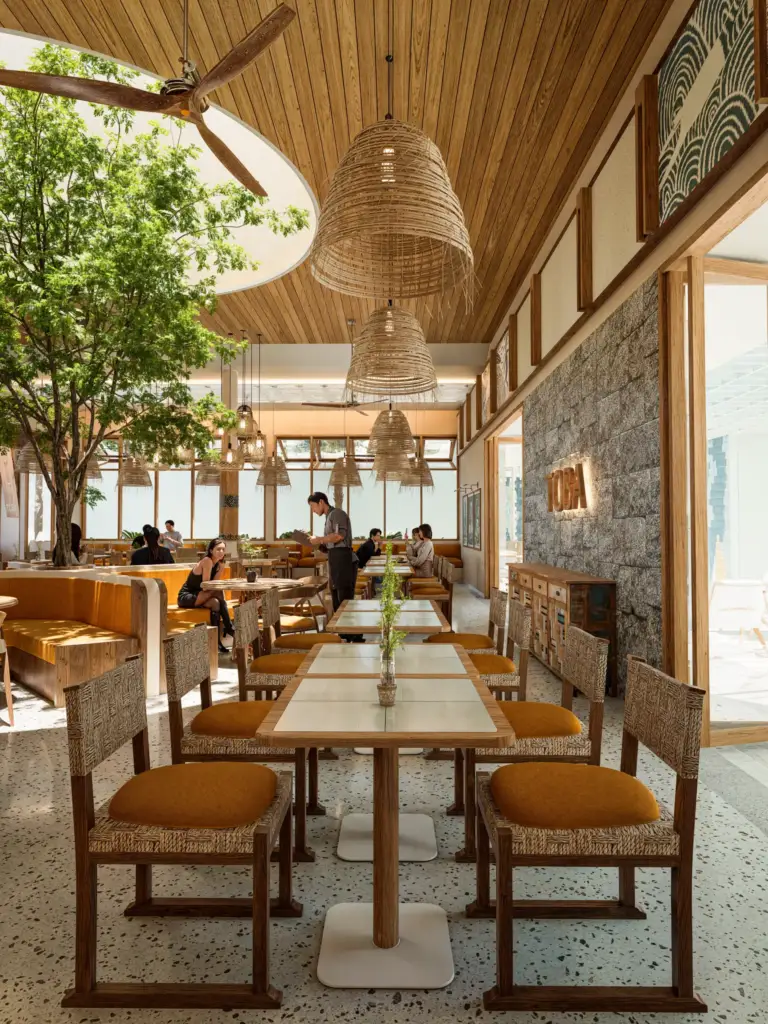 TOBA Restaurant Features Tropical Restaurant Design in Bali 11