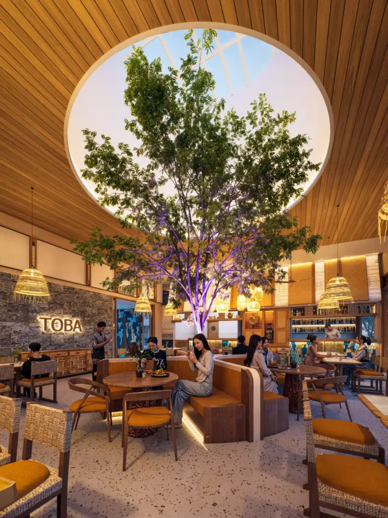 TOBA Restaurant Features Tropical Restaurant Design in Bali 15