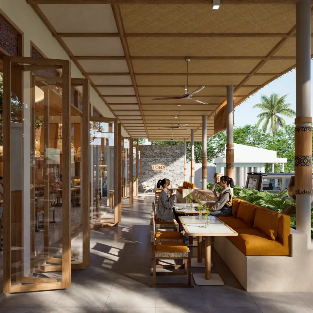 TOBA Restaurant Features Tropical Restaurant Design in Bali 19