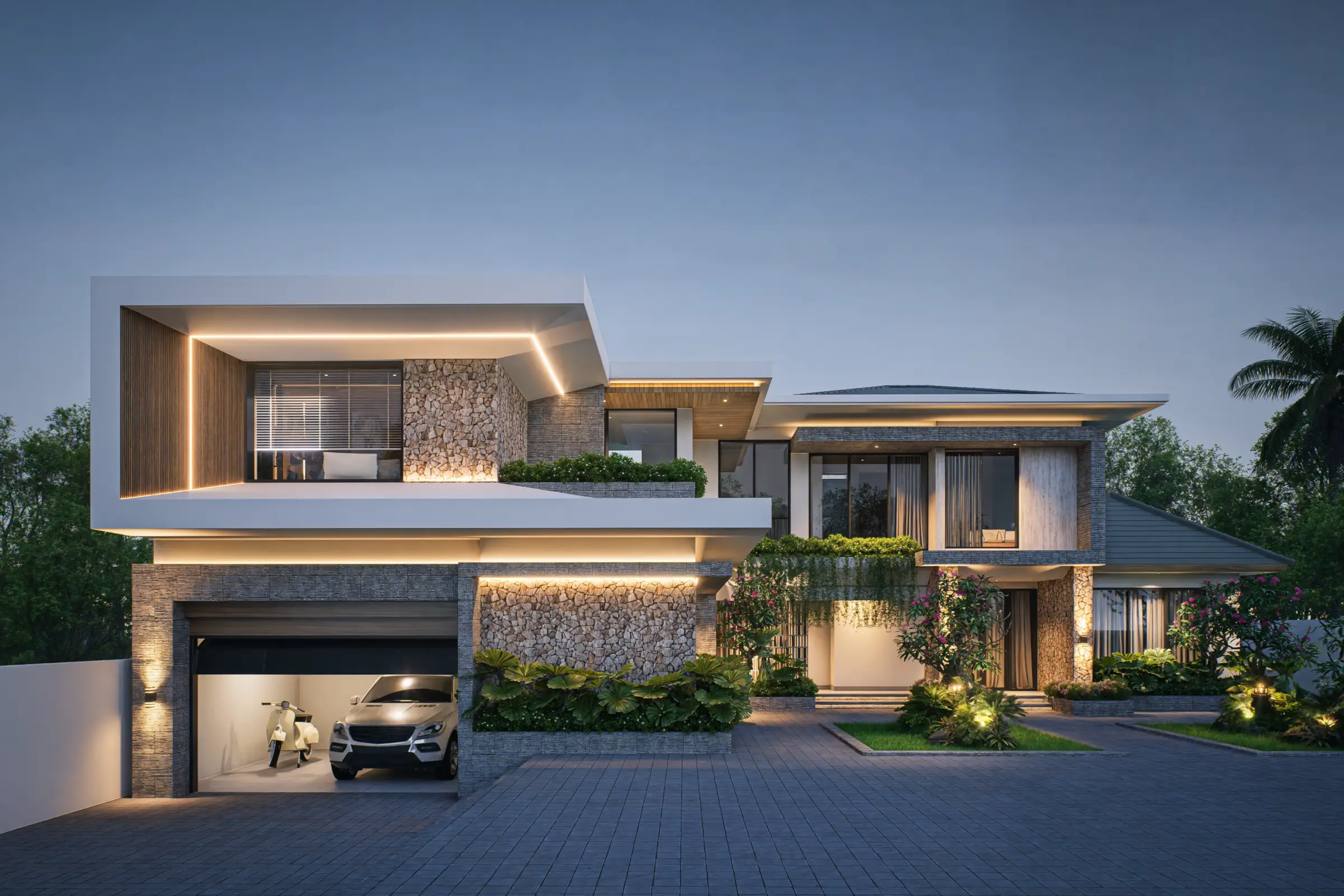engga house - modern tropical house Bali 1