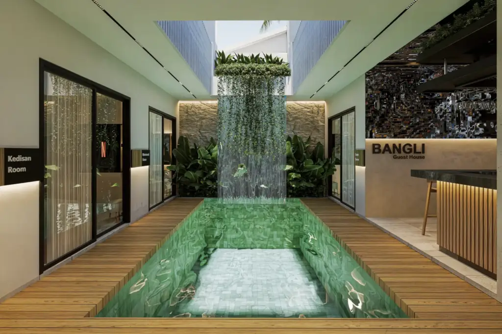 modern tropical guest house Bali 3