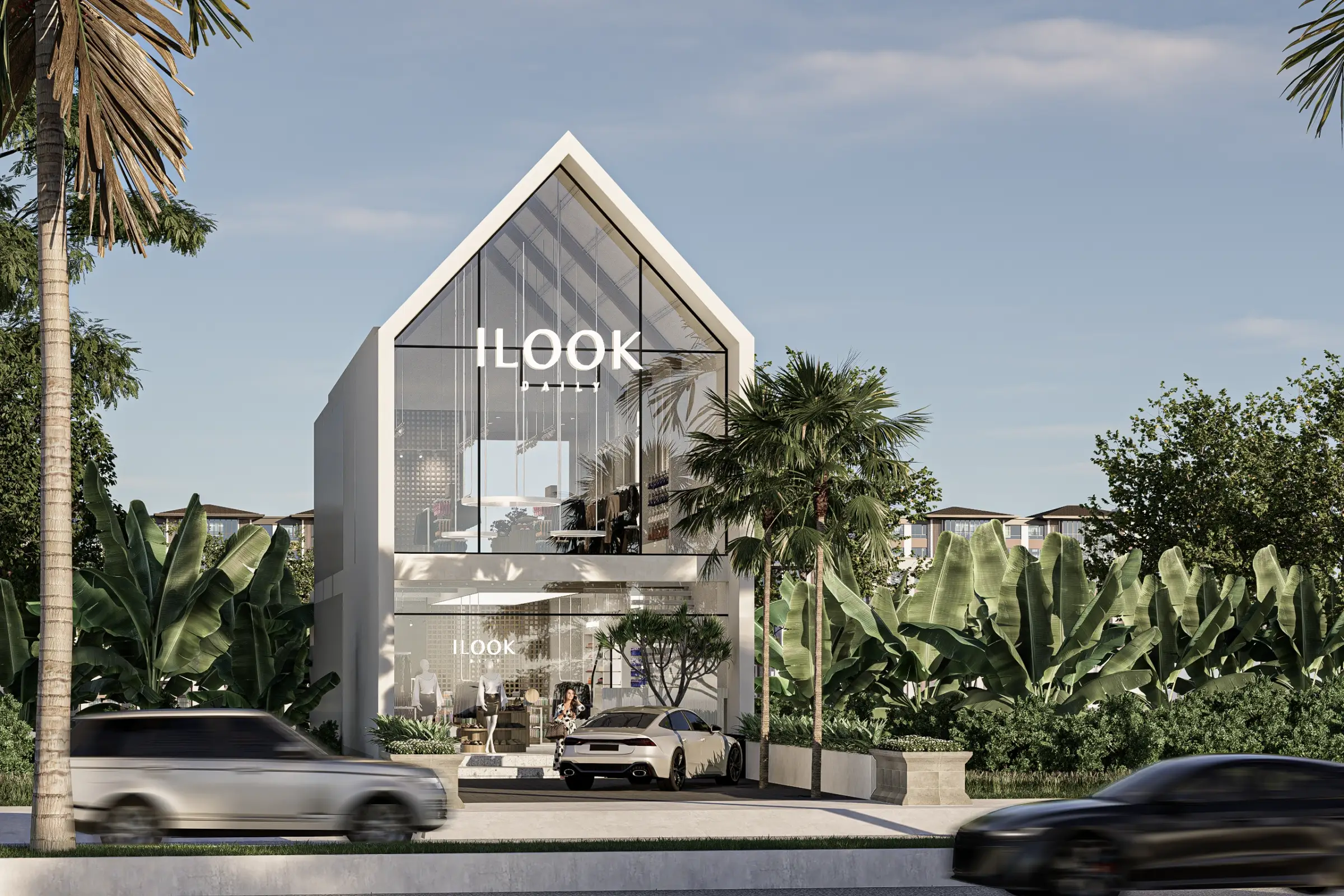 I Look Daily fashion store facade in Gianyar, Bali