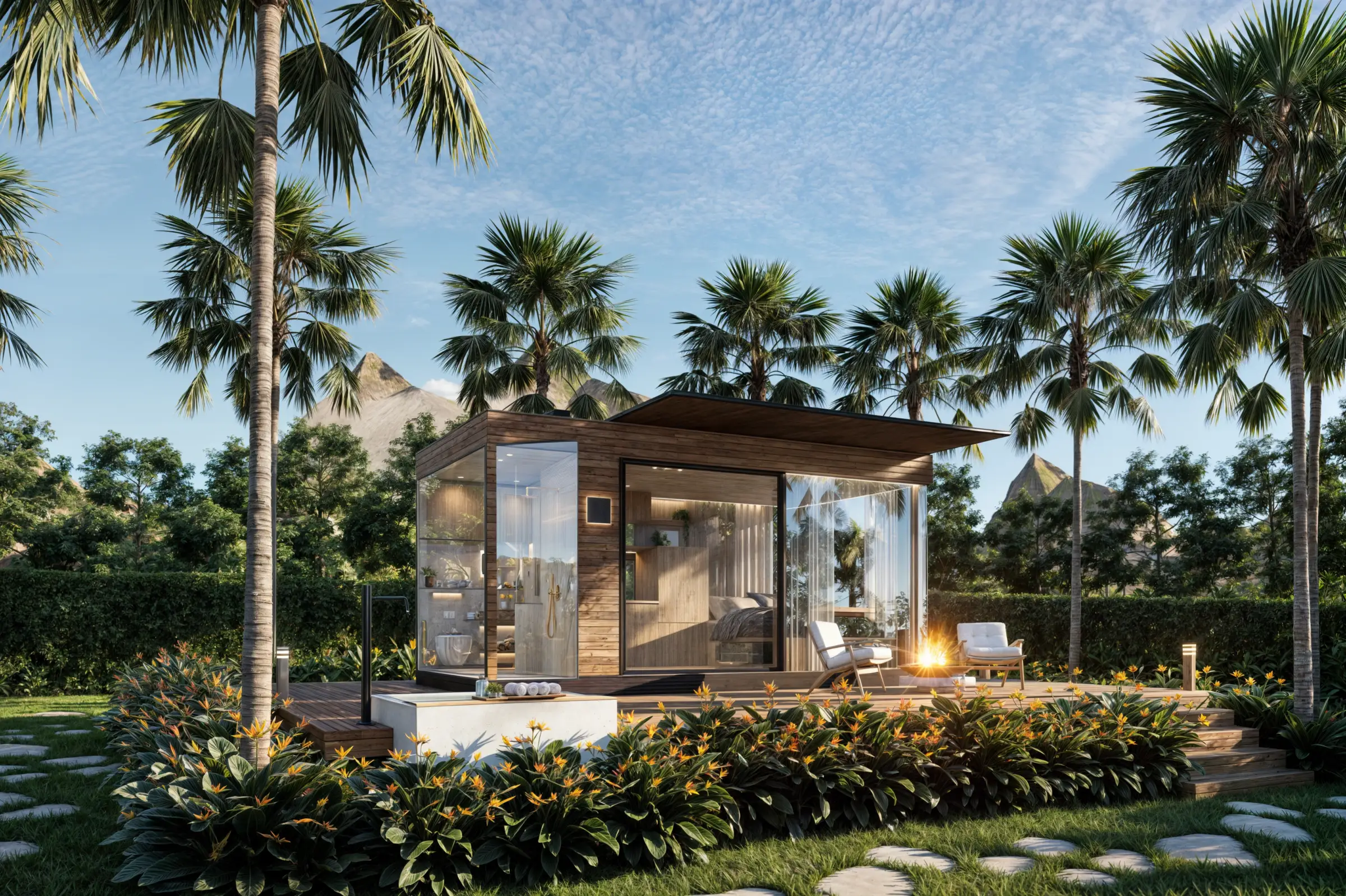 Solitary Cabin tropical cabin resort design in Jembrana, Bali