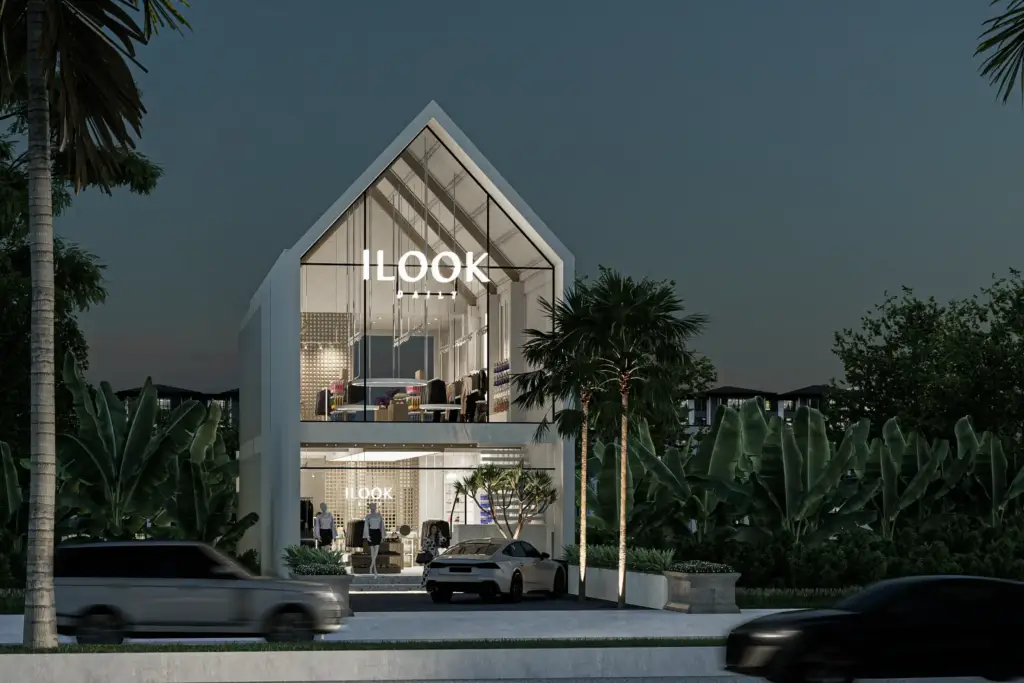 I Look Daily Gianyar fashion retail interior with warm minimalist design in Bali