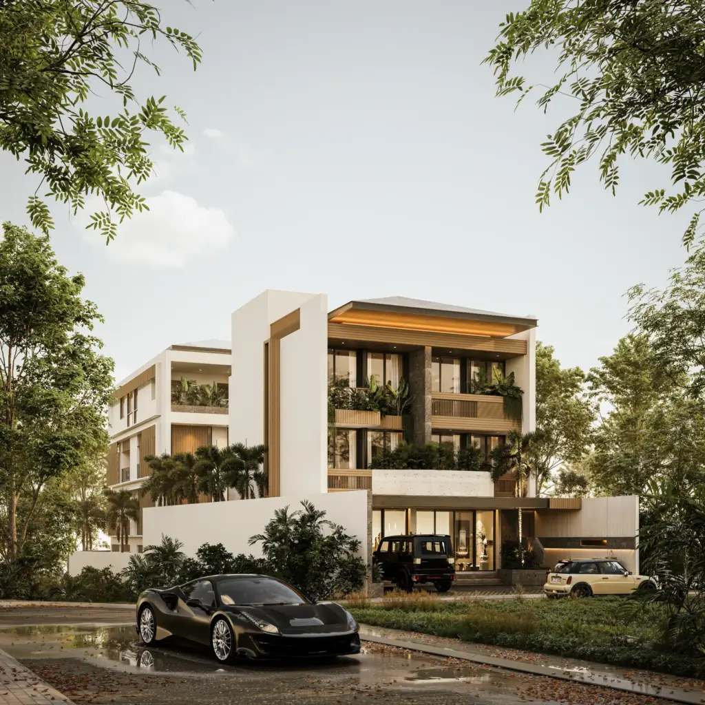 Nyanyi Residence mixed-use apartment in Tabanan, Bali, designed by Manon Design Studio